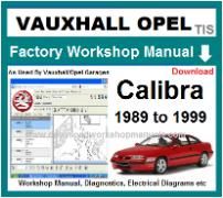 vauxhall calibra Workshop Manual Download